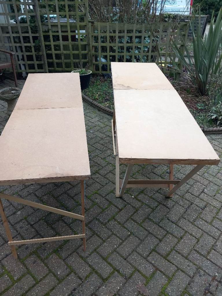 WALLPAPER PASTING TABLES x2 Good Clean Condition**WILL SPLIT**