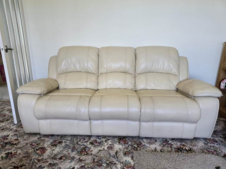 3 Seat Leather Recliner
