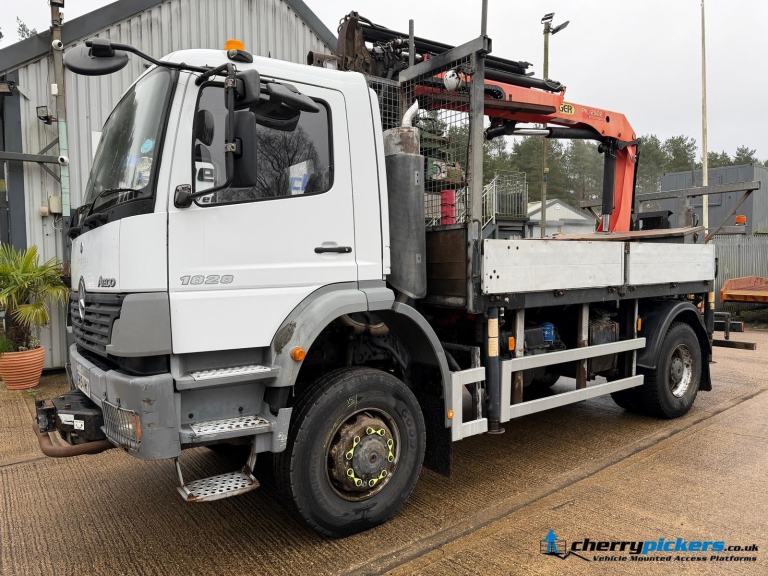 2004 Mercedes-Benz Atego 4x4 Palfinger Pole Erection Unit PEU + Auger