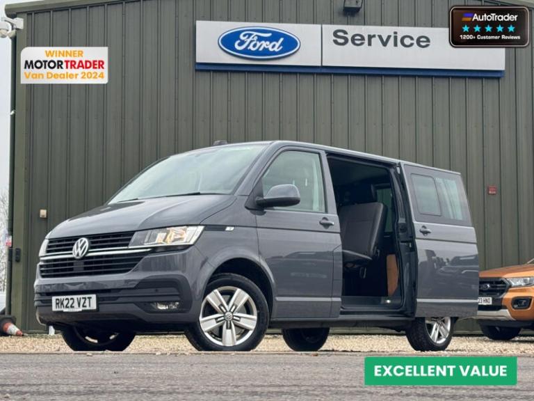2022 Volkswagen Transporter Crew Cab AUTO SWB L1H1 T32 Tdi Kombi Highline Air Con Sensors EURO 6 ...