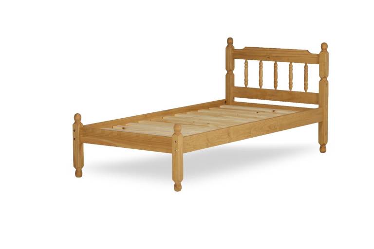 3FT Single Waxed Pine Bed Frame