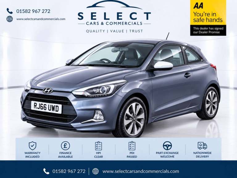 2016 Hyundai i20 1.2 SE 3dr COUPE PETROL Manual