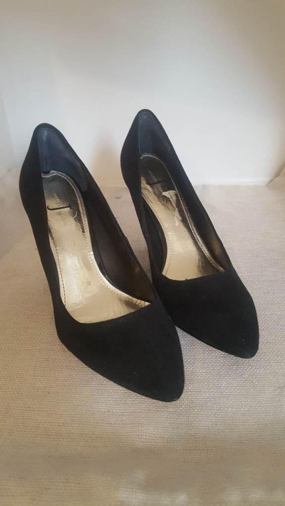 Ladies Designer Jasper Conran Wedge Shoes Womens Size 4 Black