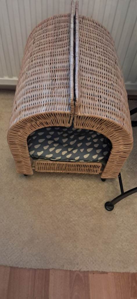 Ikea pet bed, wicker, rrp £60