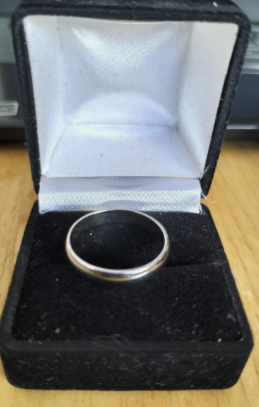 925 Hallmarked silver plain wedding band rings