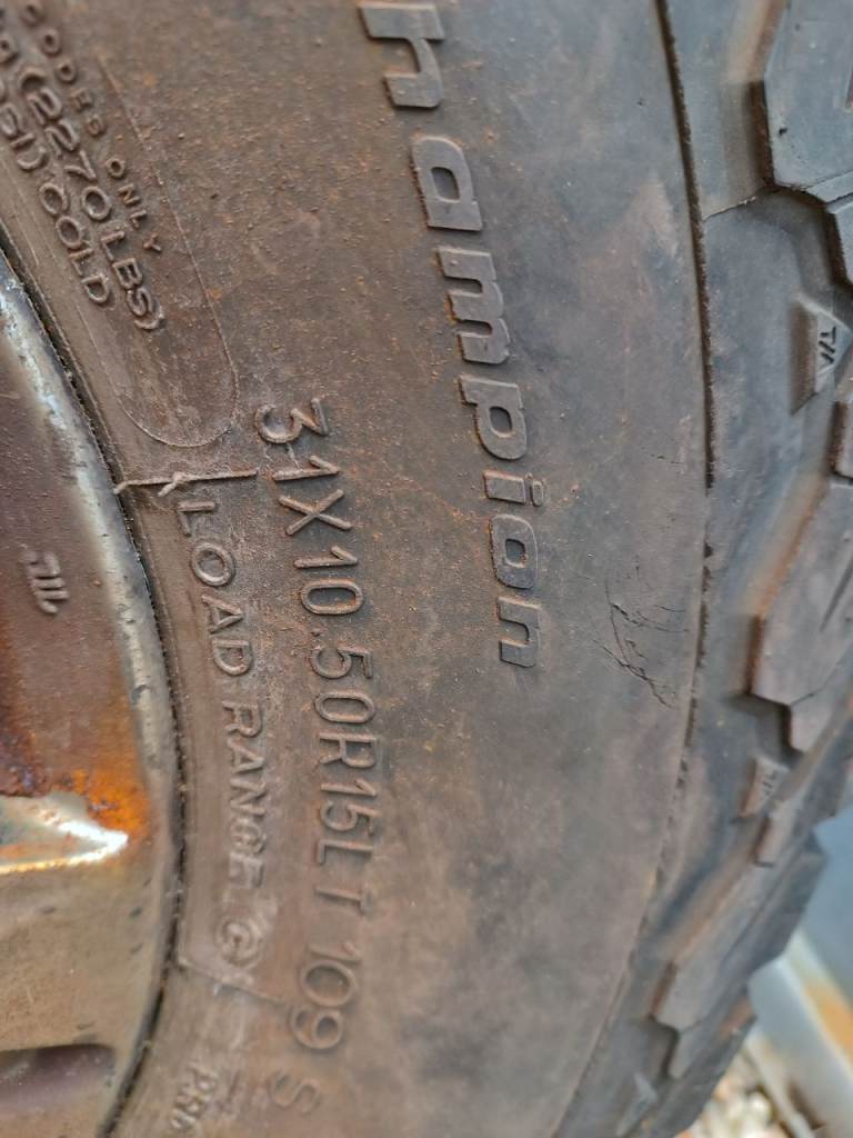 BFGoodrich All Terrain T/A 31x10.5R15LT 109S