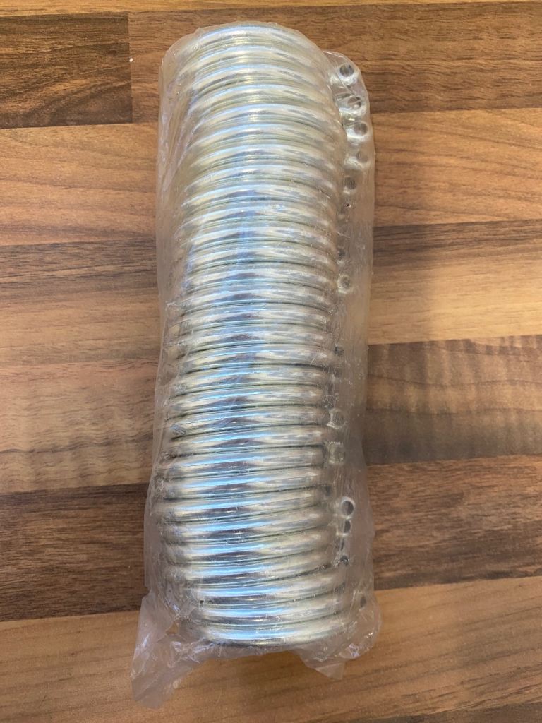 Curtain rings chrome.