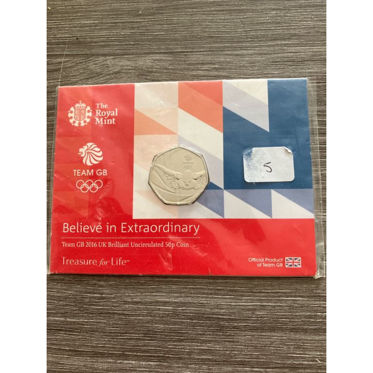 Royal mint  team GB 50p coin