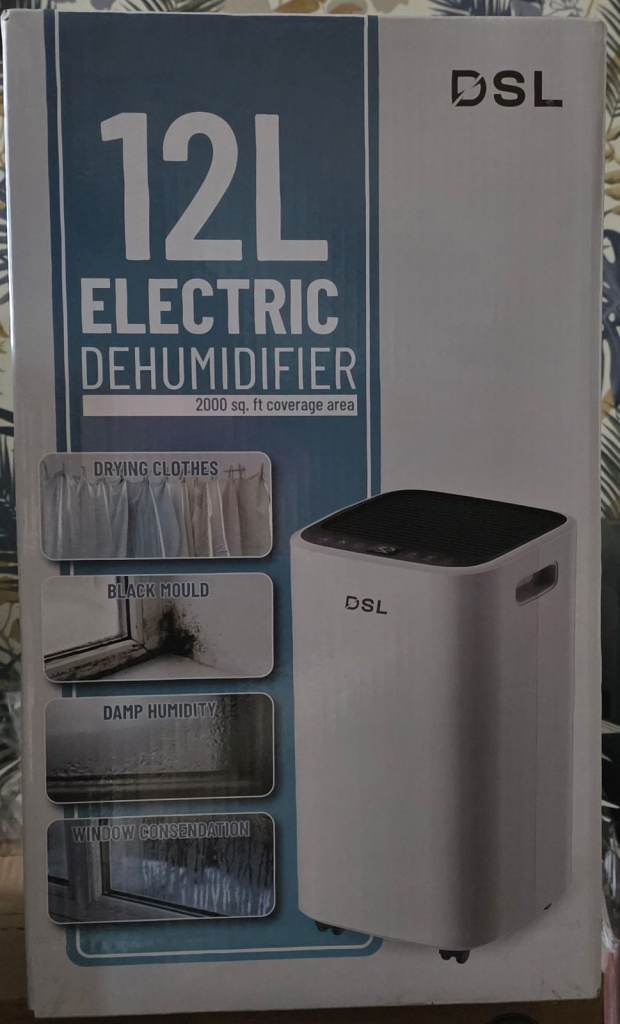 DSL 12L Electric Dehumidifier - White, New Condition