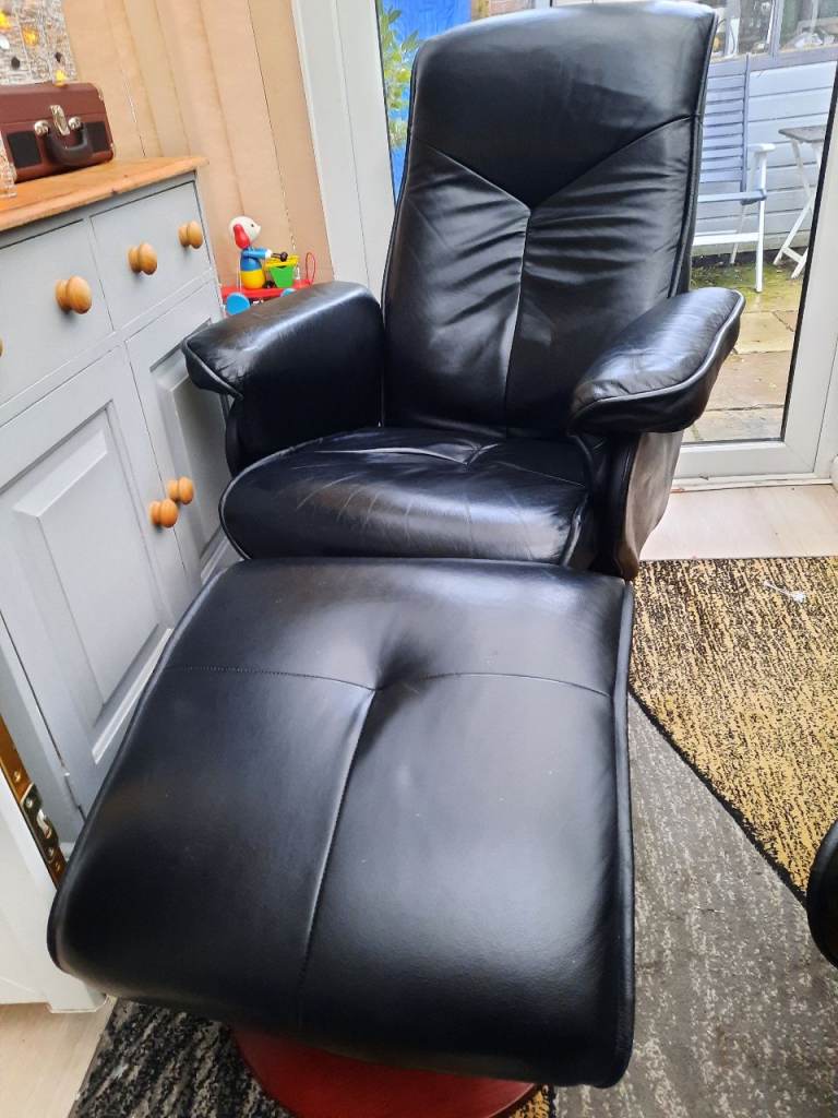 Leather Recliner Swivel chairs.