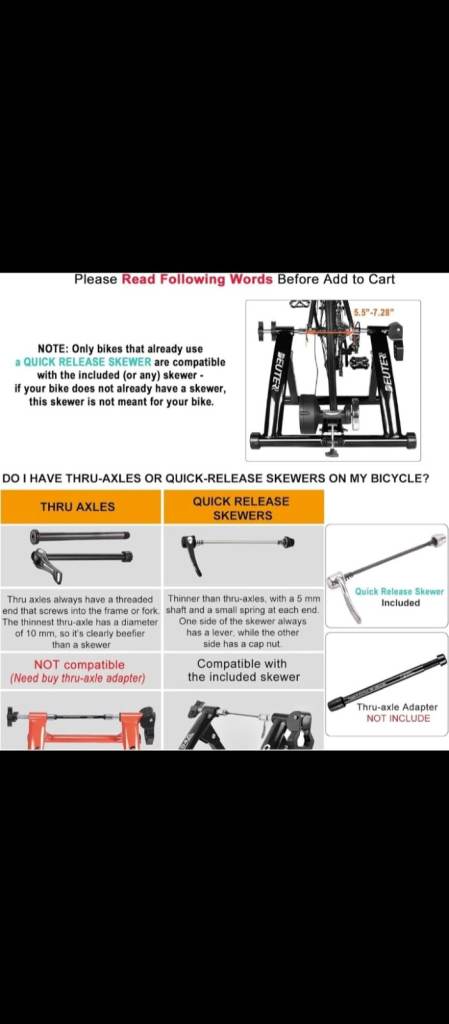 Indoor cycling trainer for all bikes 26 and 29 inches and 700c wheels