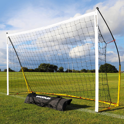 KICKSTER Portable Football Goal 8x5' (black & yellow) (x2)