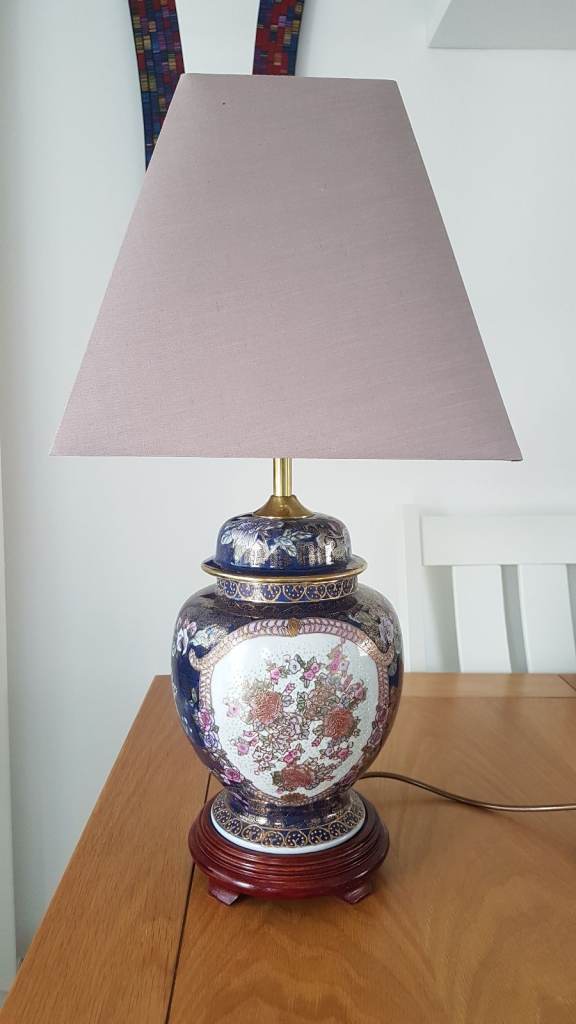 Chinese Table lamp with shade. 