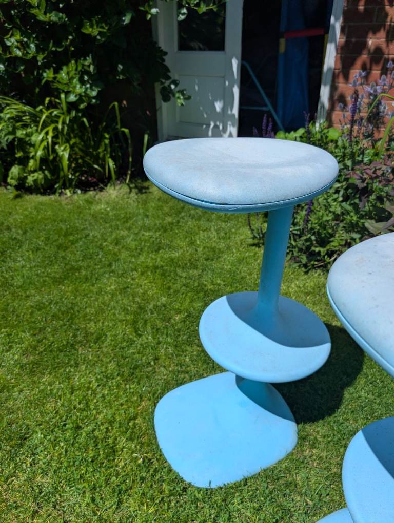 Three designer outdoor chairs 