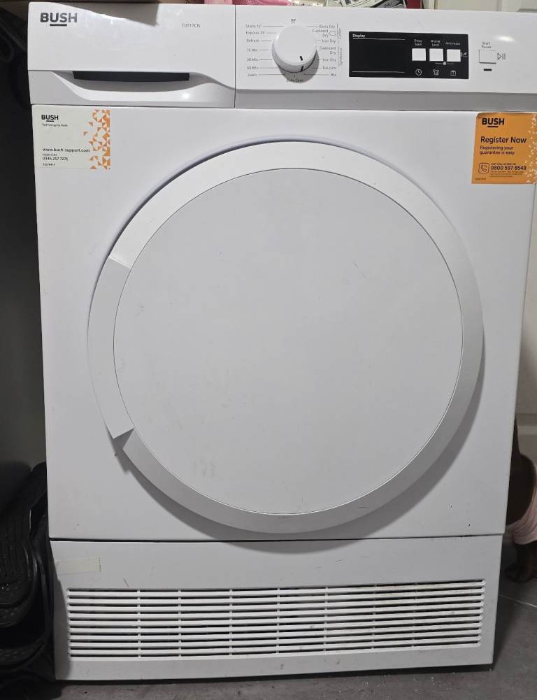 Bush Tumble Dryer – White, Good Condition