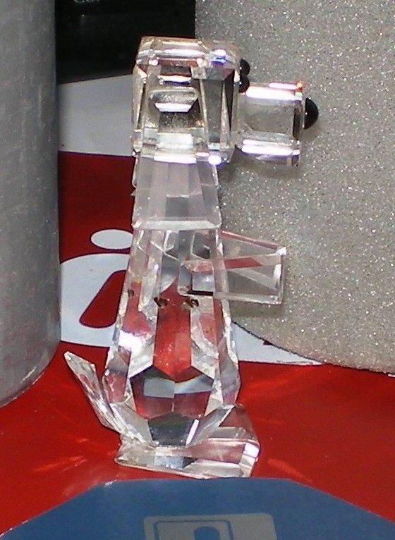 Swarovski Silver Crystal Dog - with original packaging