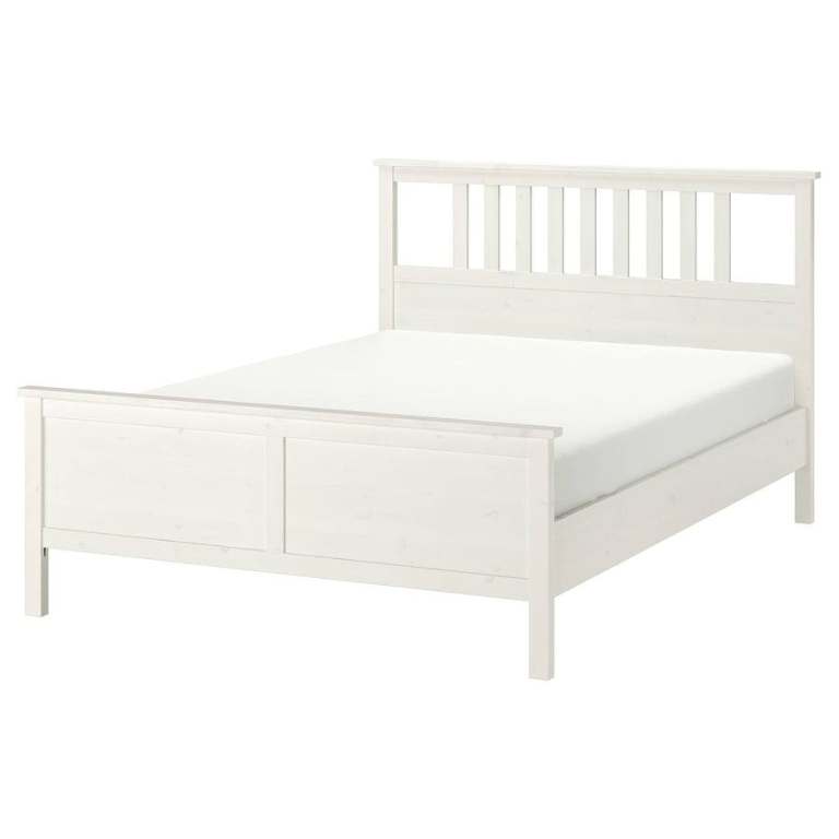 image for Ikea double bed with mattress 