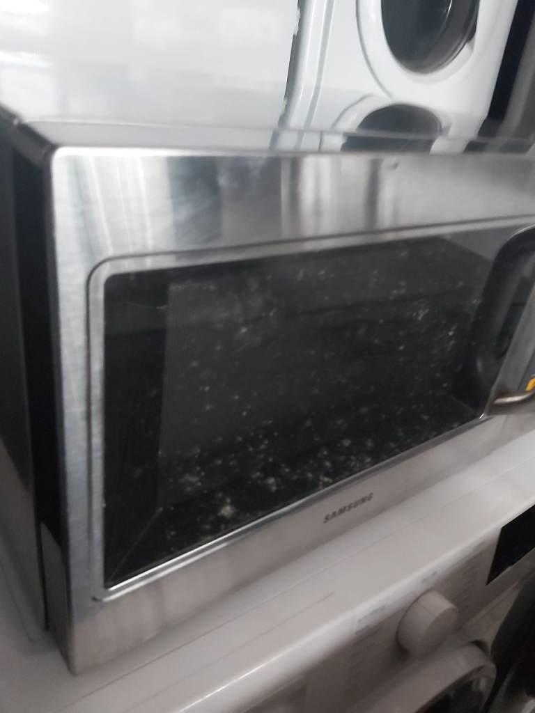 Commercial Samsung MS23F301EAW Microwave Oven - Silver, Good Condition