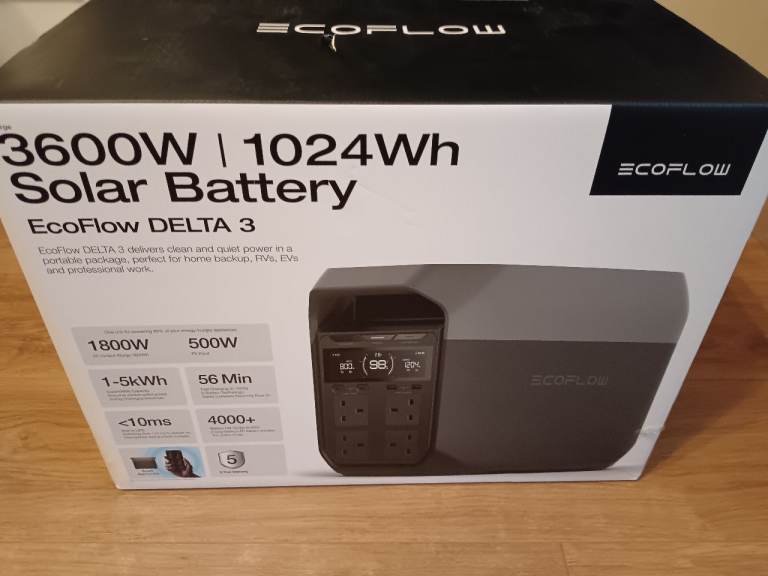 Brand new ecoflow delta 3 1024Wh power station