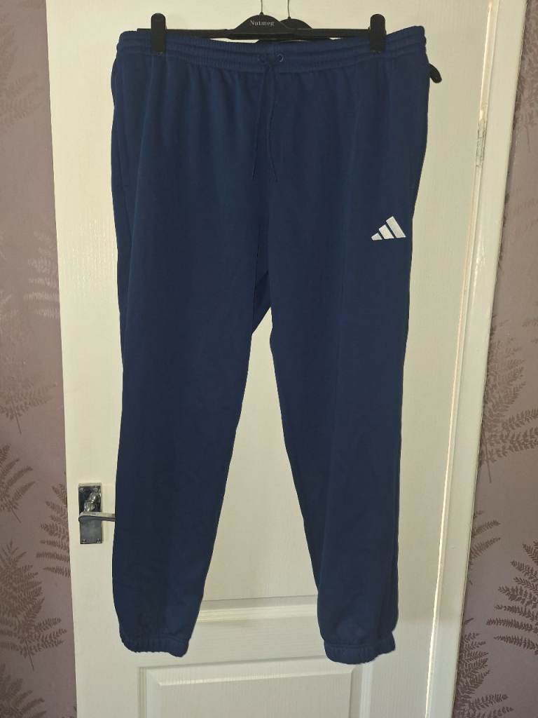Adidas blue joggers mens