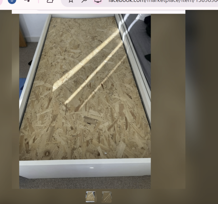 IKEA Single Bed Frame – White, As Good As New