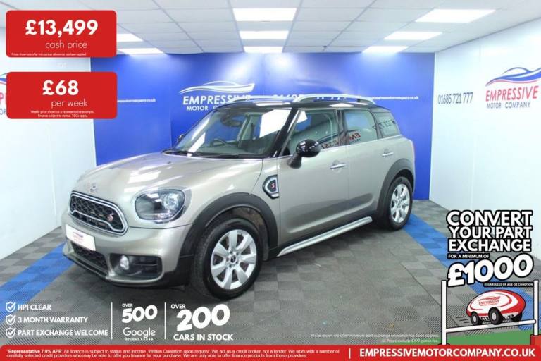 2019 19 MINI COUNTRYMAN 2.0 GPF COOPER S SUV 5DR PETROL MANUAL EURO 6 (S/S) (192