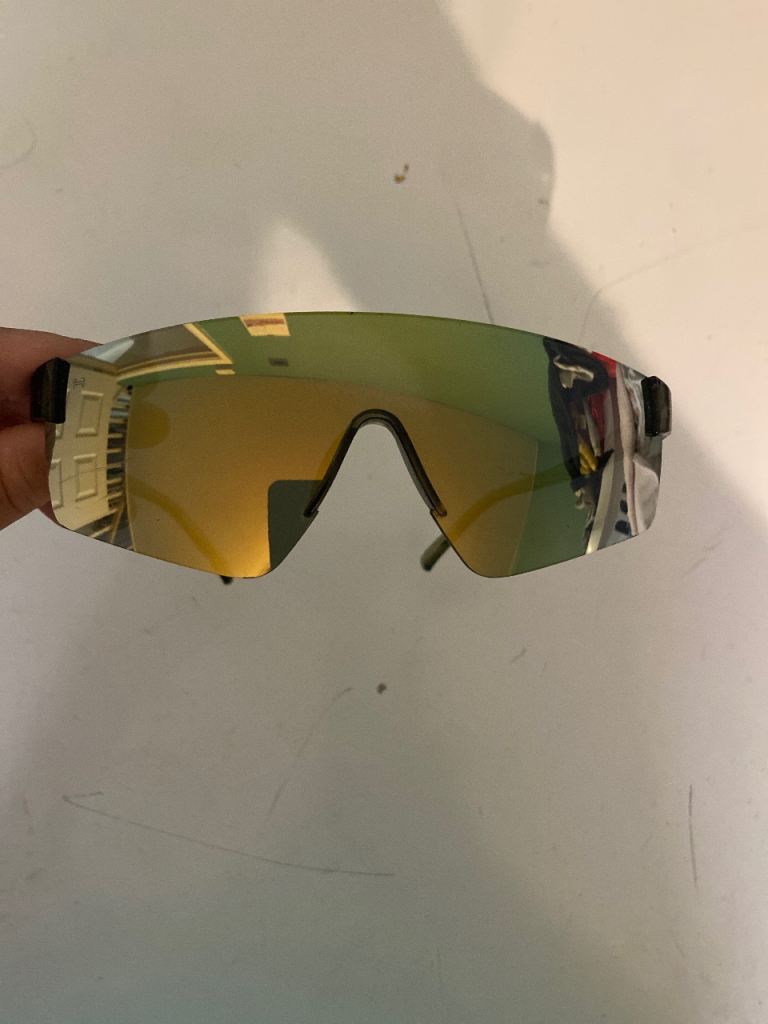 Mirrored Sports Sunglasses – Multicoloured Lenses, Good Condition