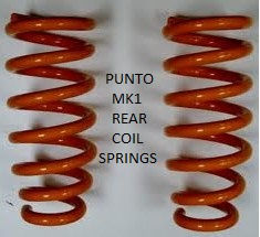 Fiat Punto mk1 PAIR rear coil lowering springs vgc