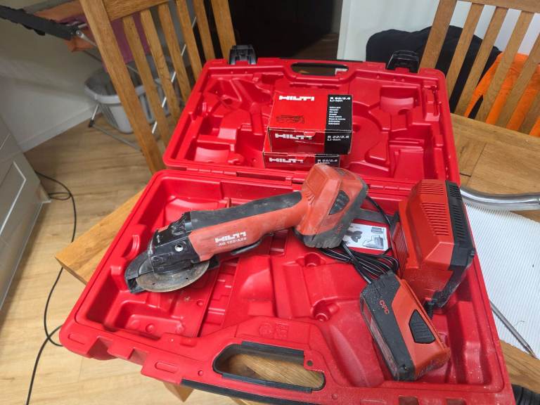 HILTI Angle Grinder with Case and Charger – Good Condition