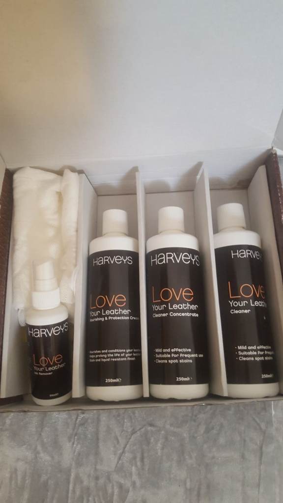 Harveys Leather Cleaning Set For Settes Sofa