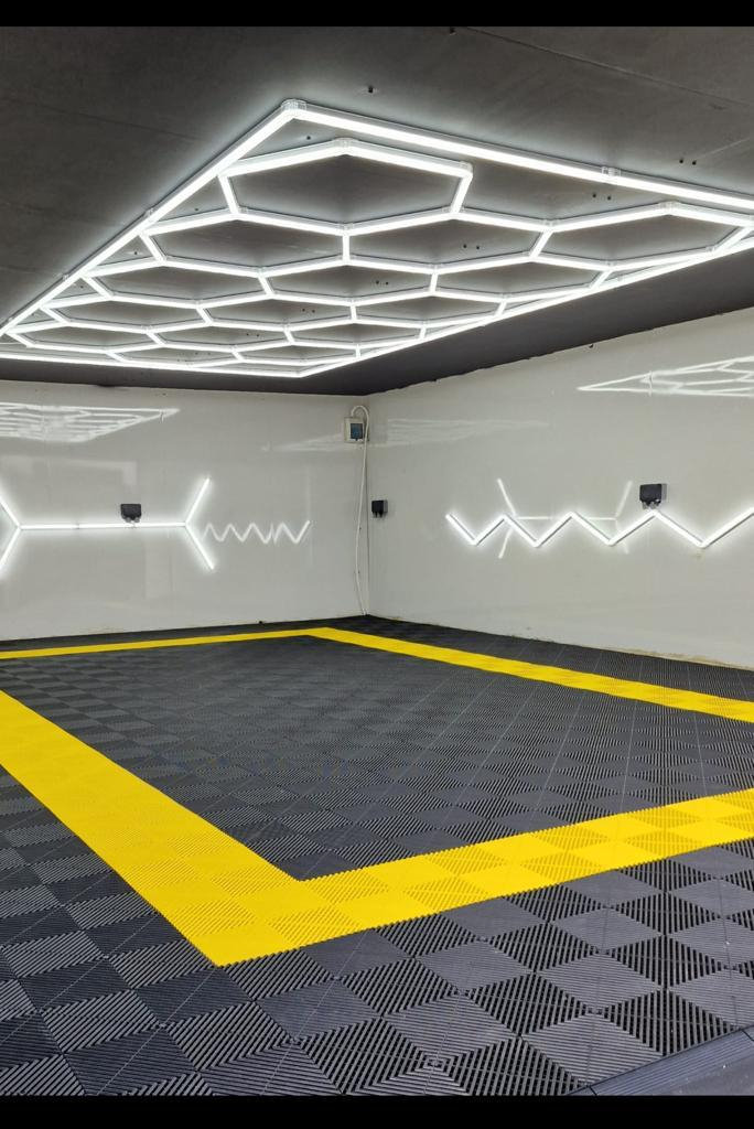 Tuff Tile Black Garage Shed Showroom Gym Flooring