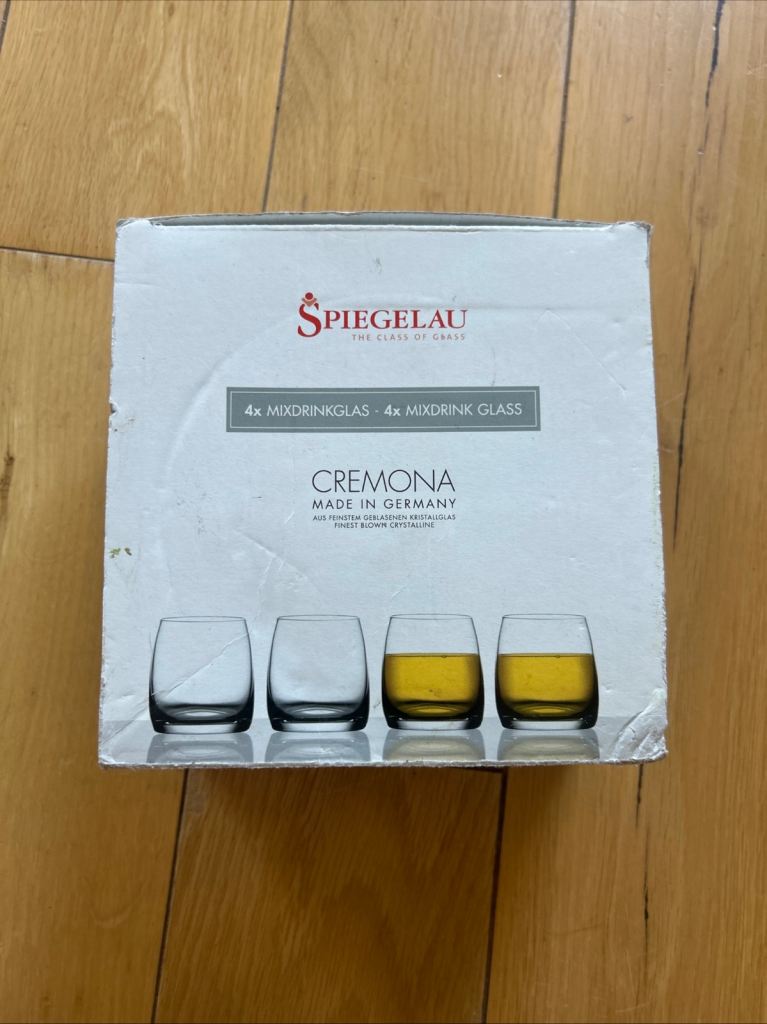 4 x Spiegelau Tumbler Fresh Juice, Whiskey, Baileys Glasses