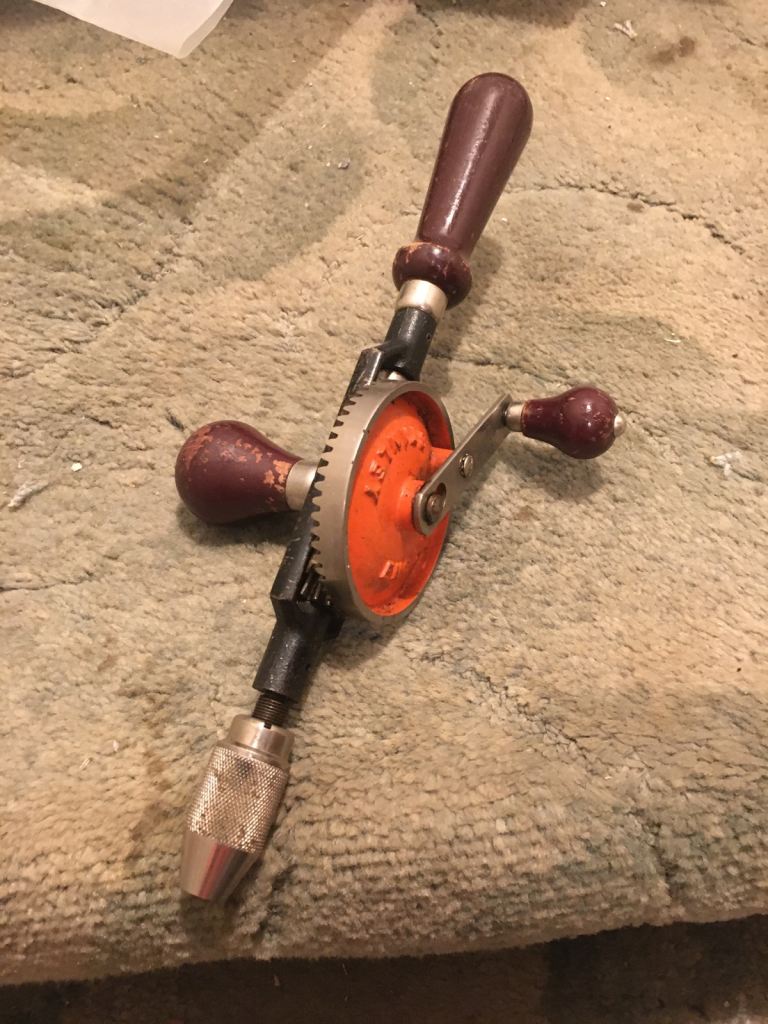 Vintage hand drill. 