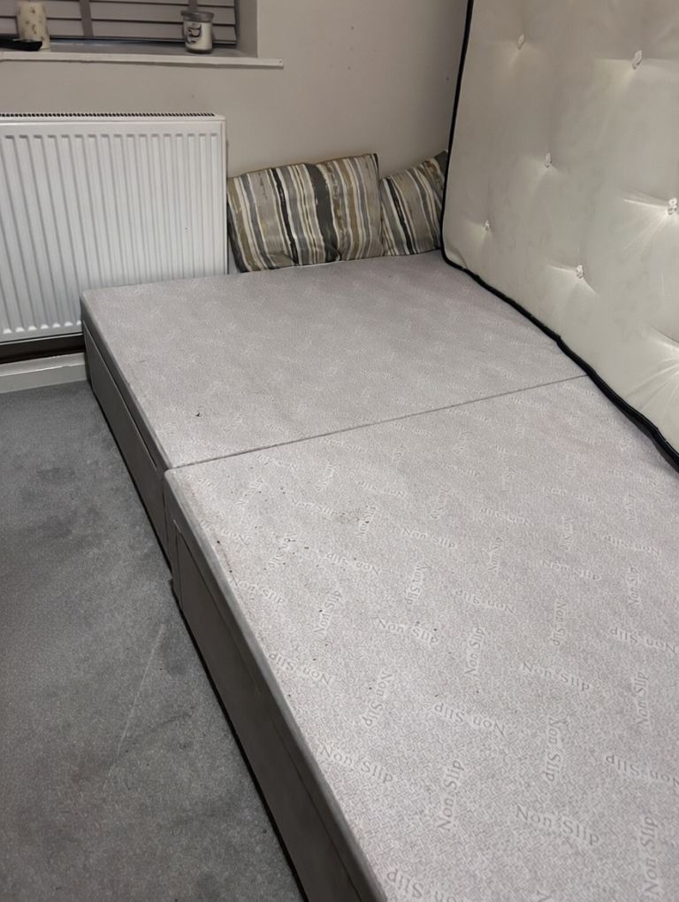 Double devan bed with mattress