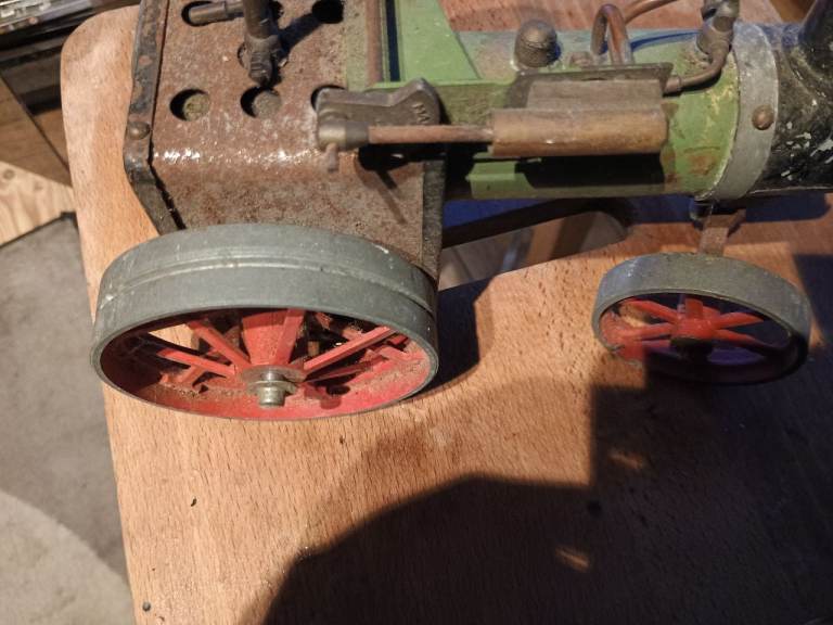 Metal steel tractor engine.