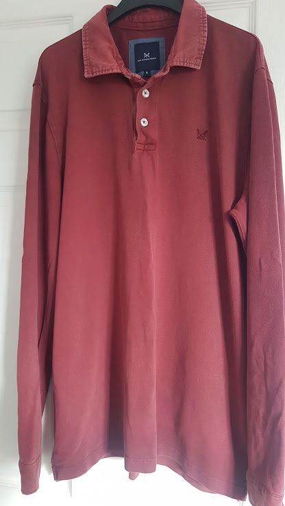 Men's Crew Clothing Polo Shirt, Size Large