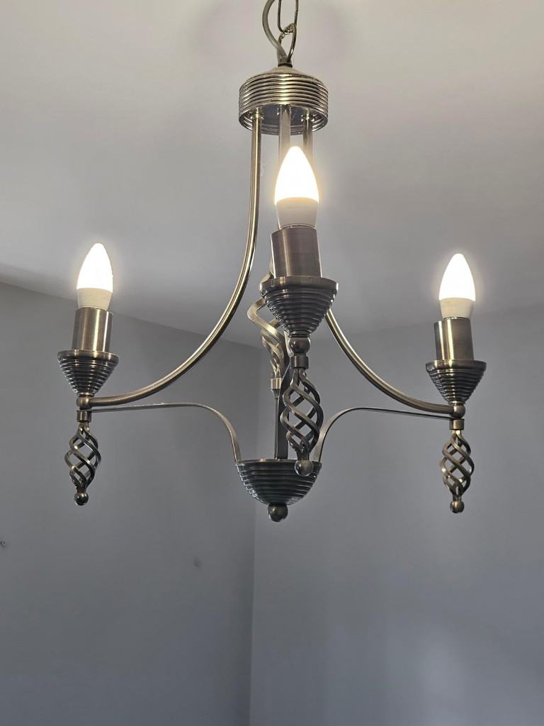 Two 3 arm Ceiling light in excellent condition 
