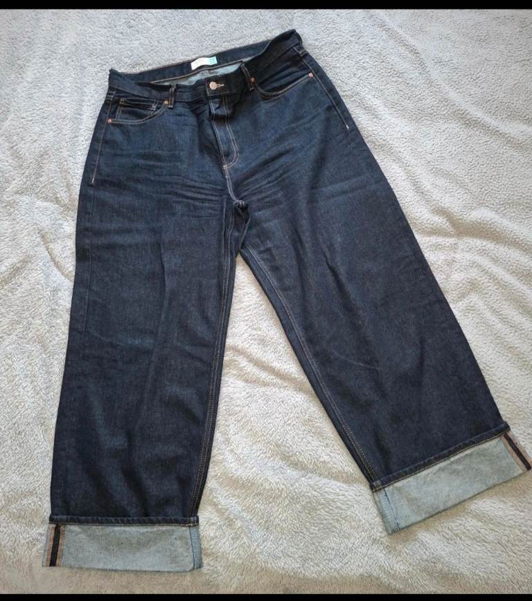 NEXT S16reg Dark Blue Wide Leg Jeans - Good Condition