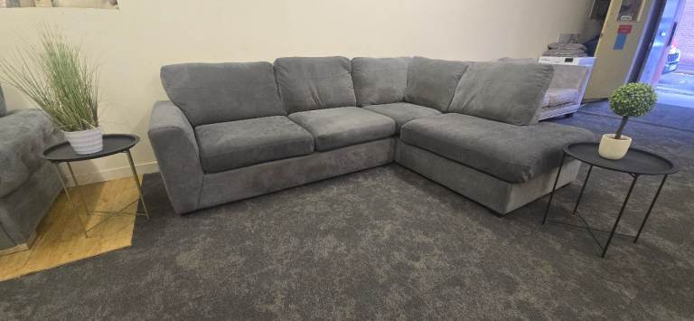 GREY DFS ORCA CORNER SOFA DELIVERY AVAILABLE