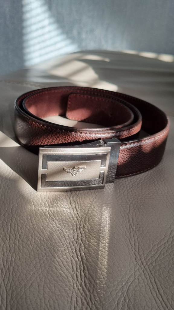 Real leather belt size 34