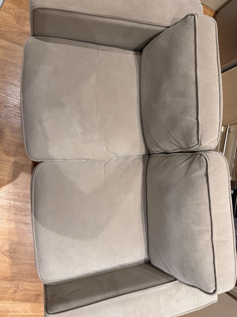 Cosy Beige 2-Seater Sofa – Good Condition