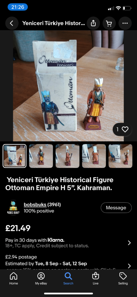 Collectors lot iSet of 7 Hand-Painted Ottoman Empire Historical Figures, 5 Inches Tall