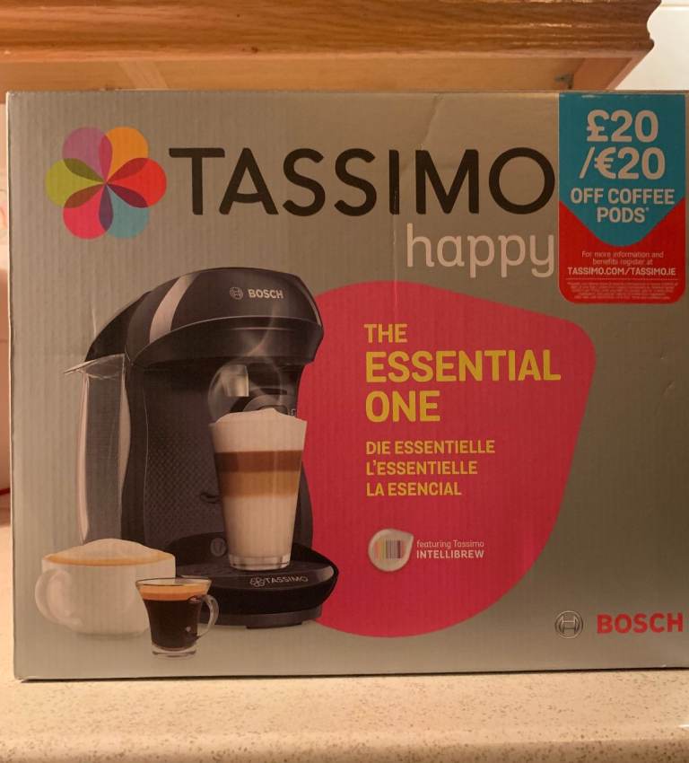 Bosch Tassimo TAS1002GB Happy Coffee Machine, Black