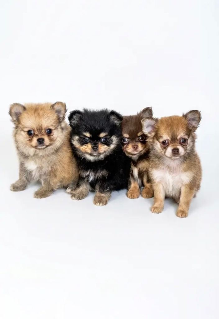 Pomchi puppies 