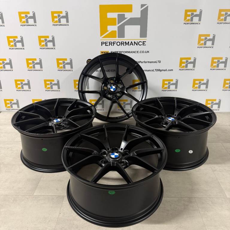 763M CS Style Alloy Wheels – Satin Black – Fits BMW 5x120 Models – 18” & 19”