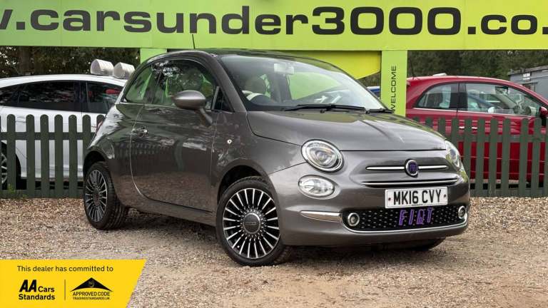 2016 Fiat 500 1.2 Lounge Hatchback 3dr Petrol Manual Euro 6 (s/s) (69 bhp) Hatchback Petrol Manual