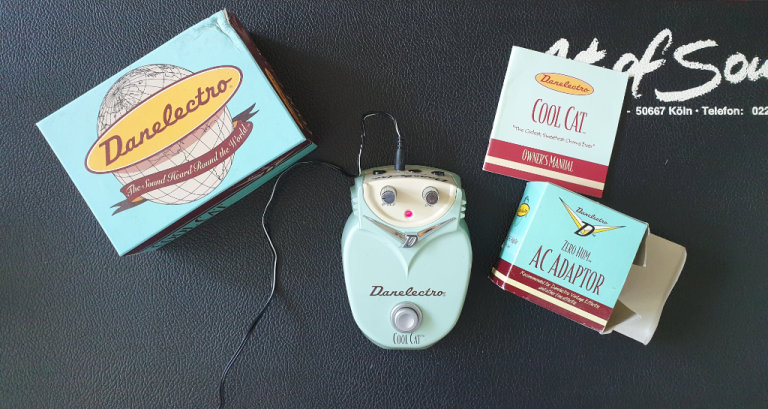 Fender Squire Stratocaster Guitar, with Marshall Amplifier and Danelectro Cool Cat Chorus effect.