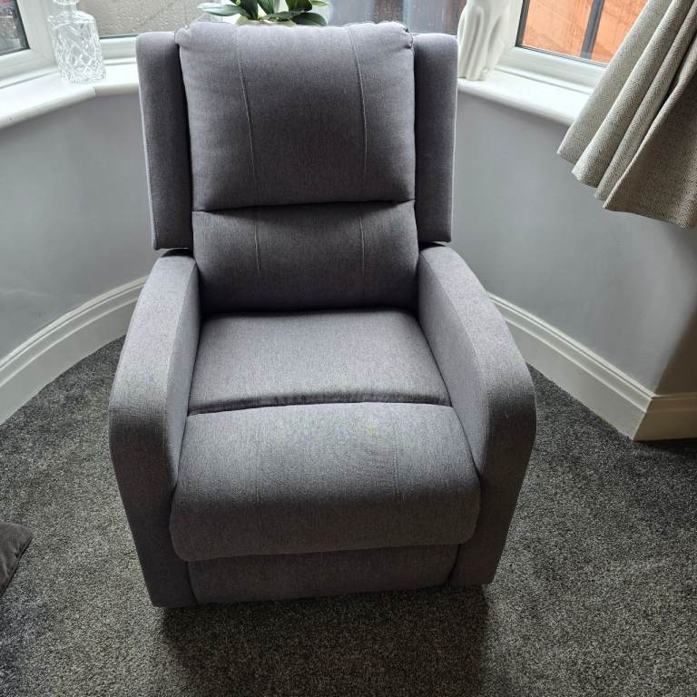 Grey Massage Recliner Chair with Heat & Multi-Zone Massage