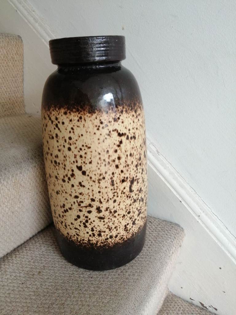 Large W German vase / Fat Lava pottery / Scheurich vase / umbrella stand Height 35cm