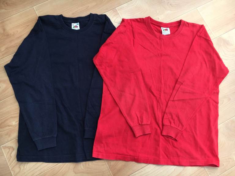 2 boy’s long sleeve tops age 9-11